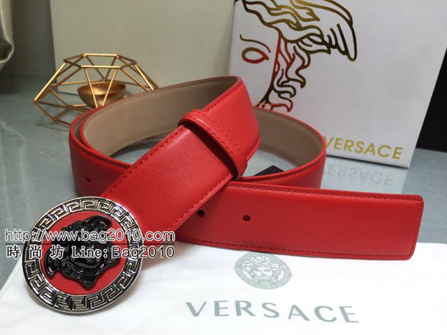 VERSVE男士高端皮帶 範思哲Versace美杜莎頭像搭扣皮帶  jjp1491